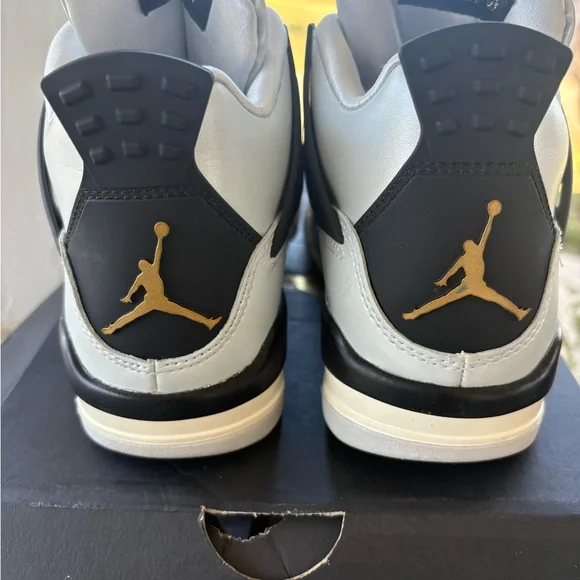 Jordan Kids Sneakers White Black Gold